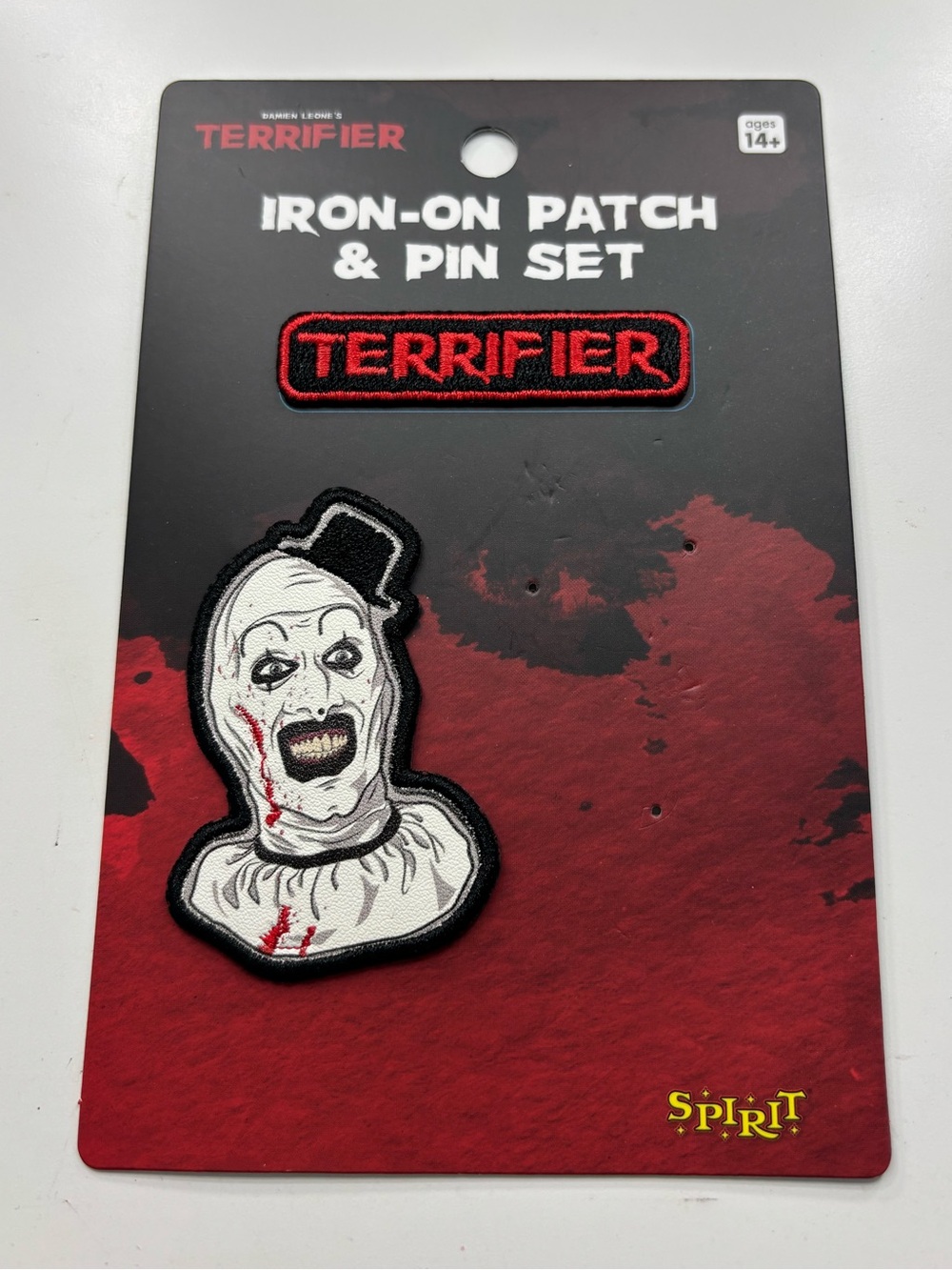 2 Terrifier iron on patches